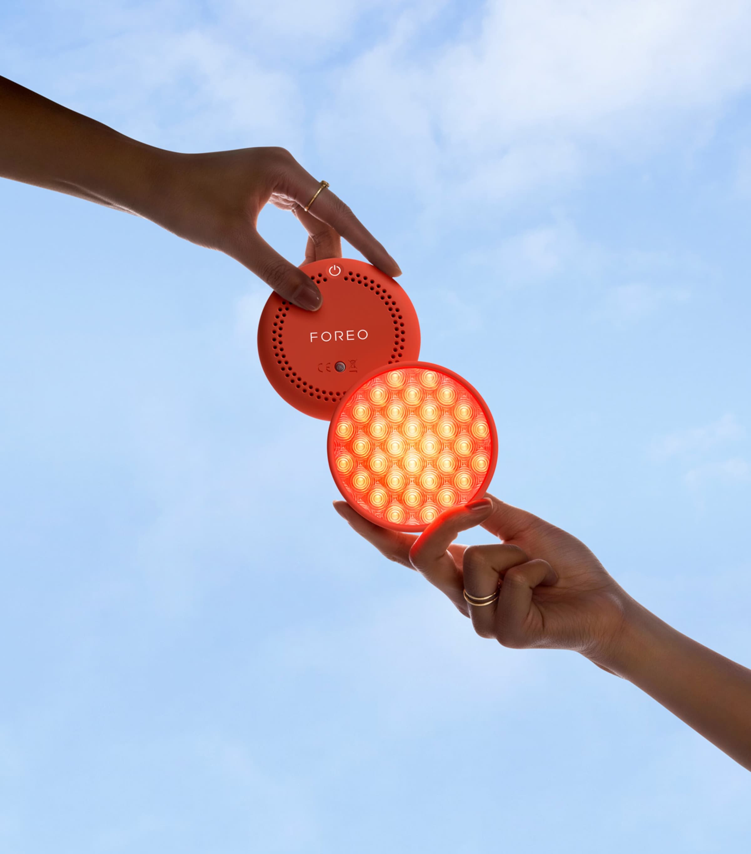 Foreo Palm-Size UFO LED Lighthouse Panel Peach Image 5