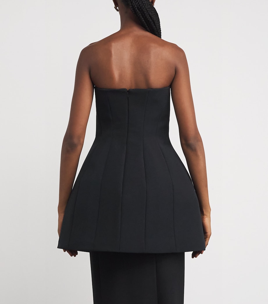 Structured Mini Dress BLACK Image 4