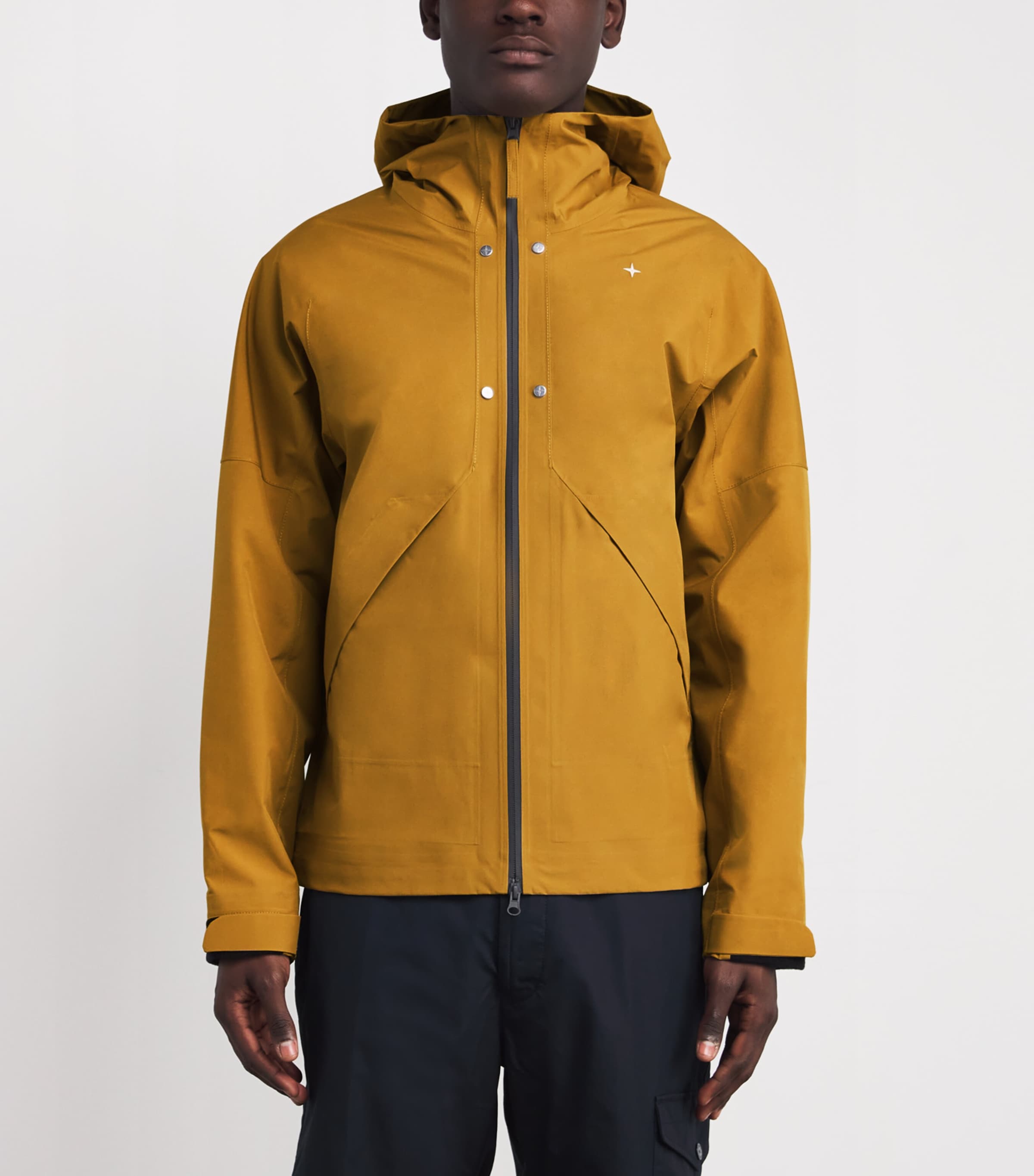 Water-Resistant Hooded Short Coat V0098 Image 3