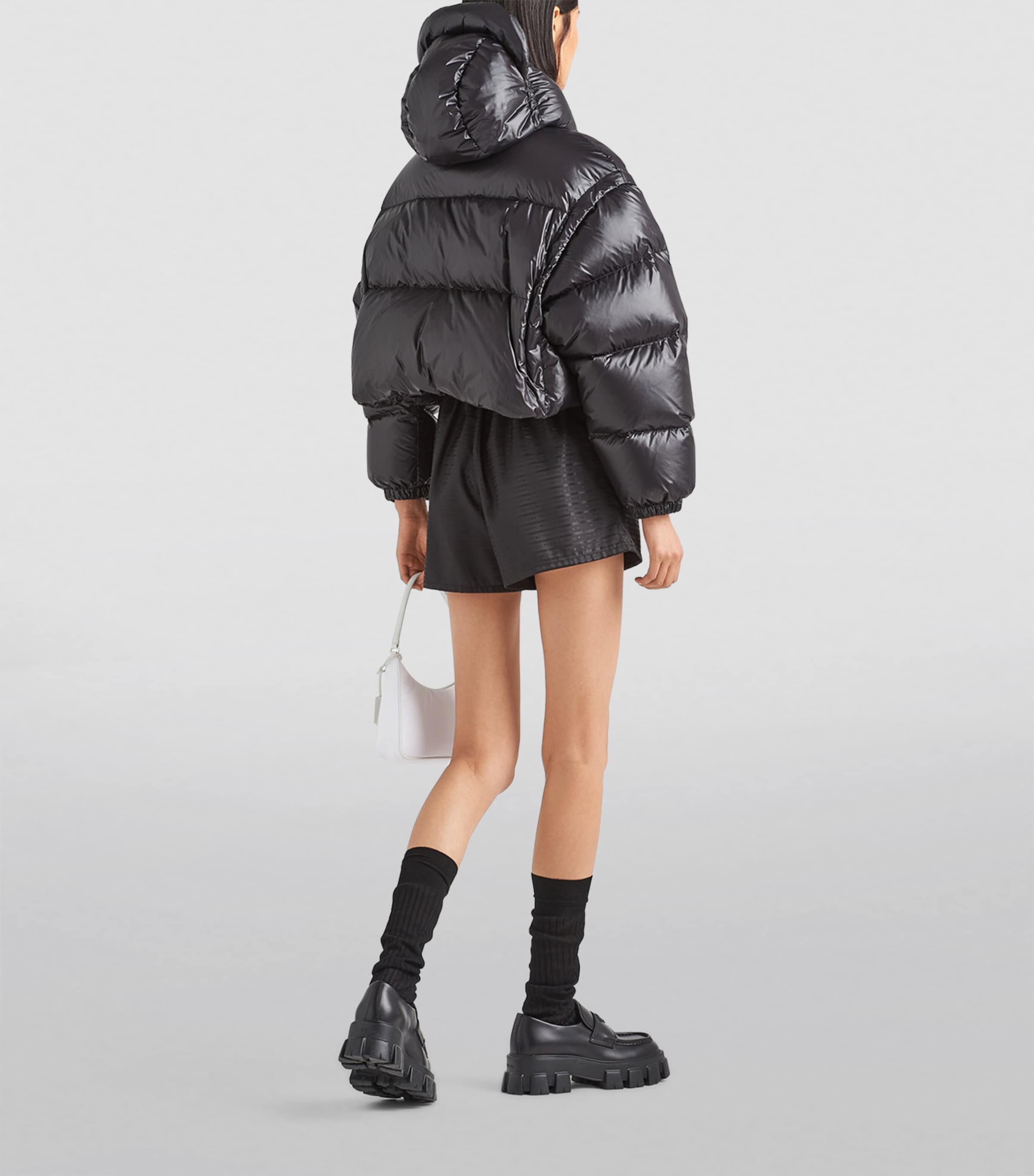Crop Re-Nylon Puffer Jacket F0002 Image 4