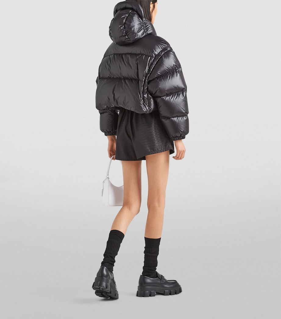 Crop Re-Nylon Puffer Jacket F0002 Image 4