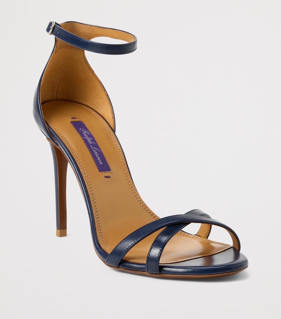 Calf Leather Perrin Heeled Sandals 95 LUX NAVY Image 2