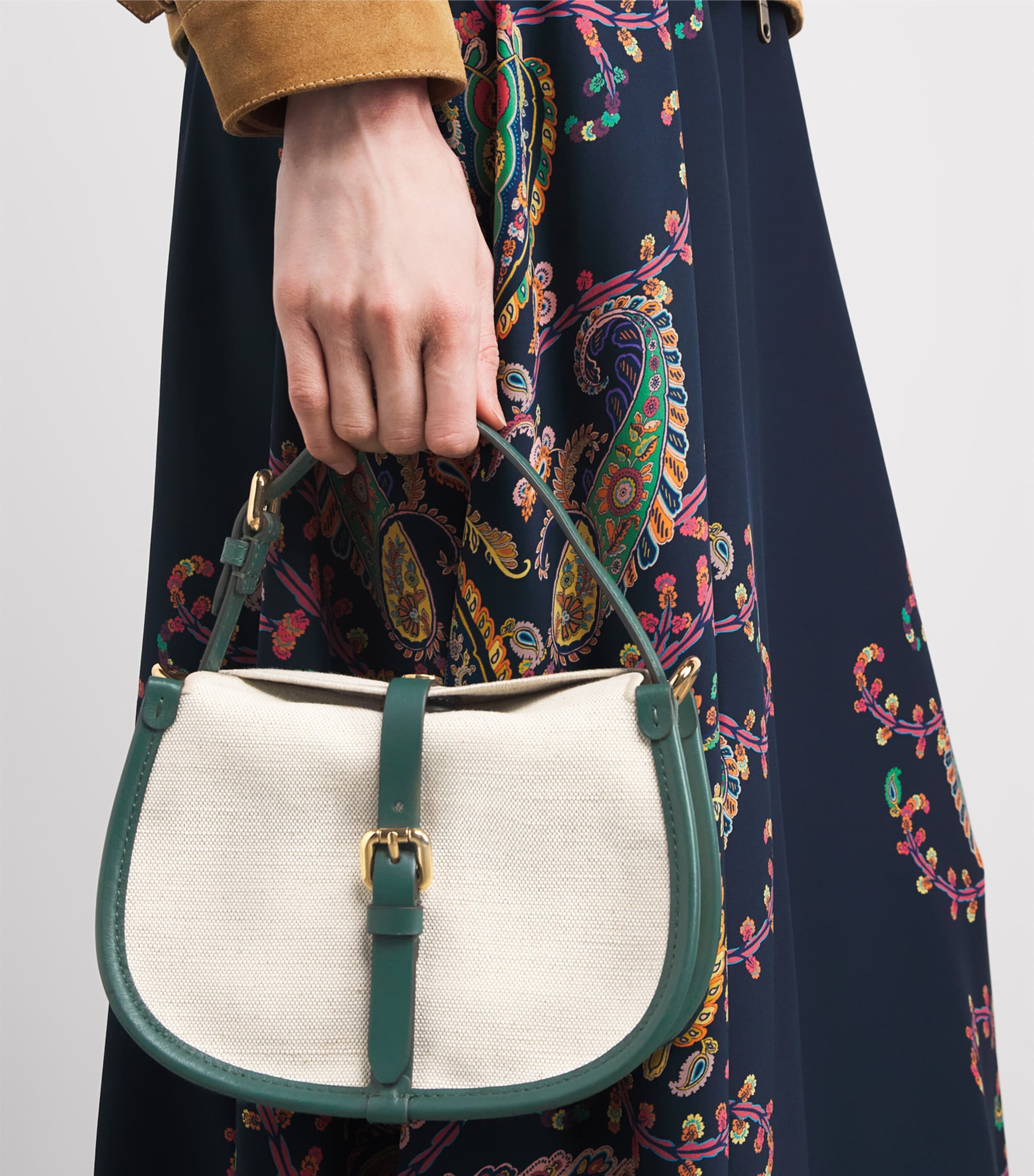 Small Canvas Pony Cross-Body Bag V0403 Image 2