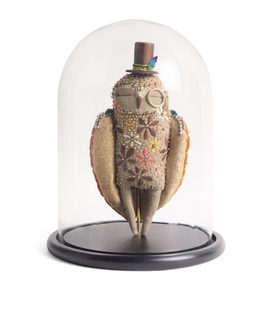 Charming Owl in Glass Dome Ornament MULTI Image 1