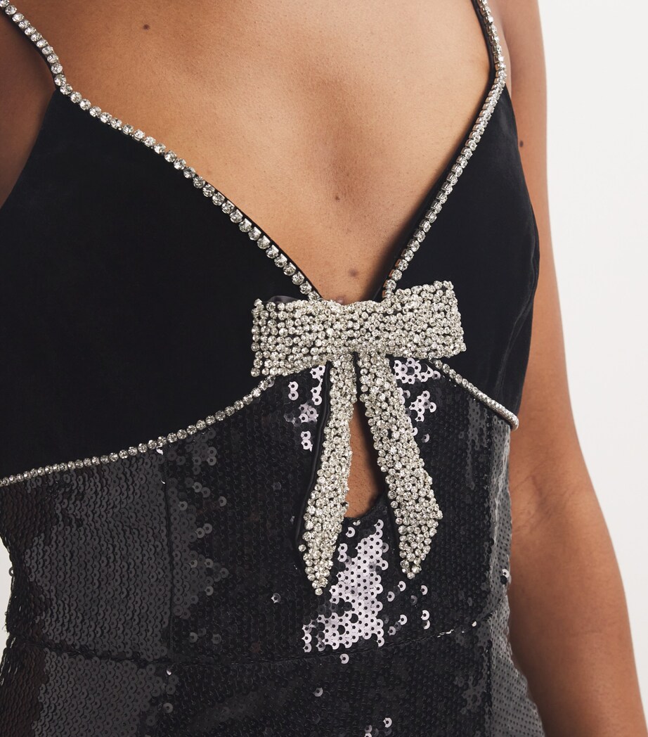 x Nicky Hilton Sequinned Lena Gown 29202732BLACK Image 6