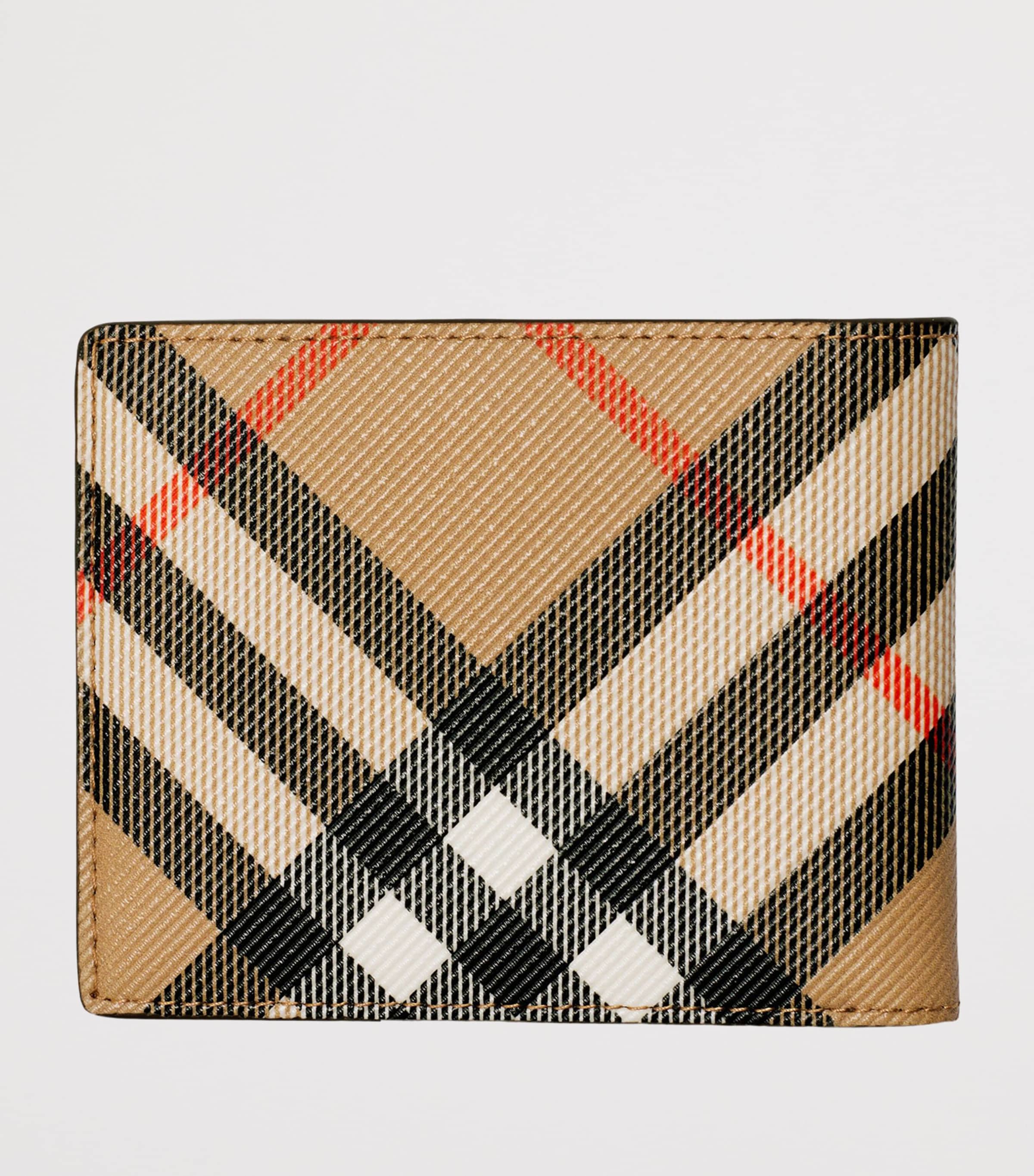 Slim Check Bifold Wallet SAND Image 2