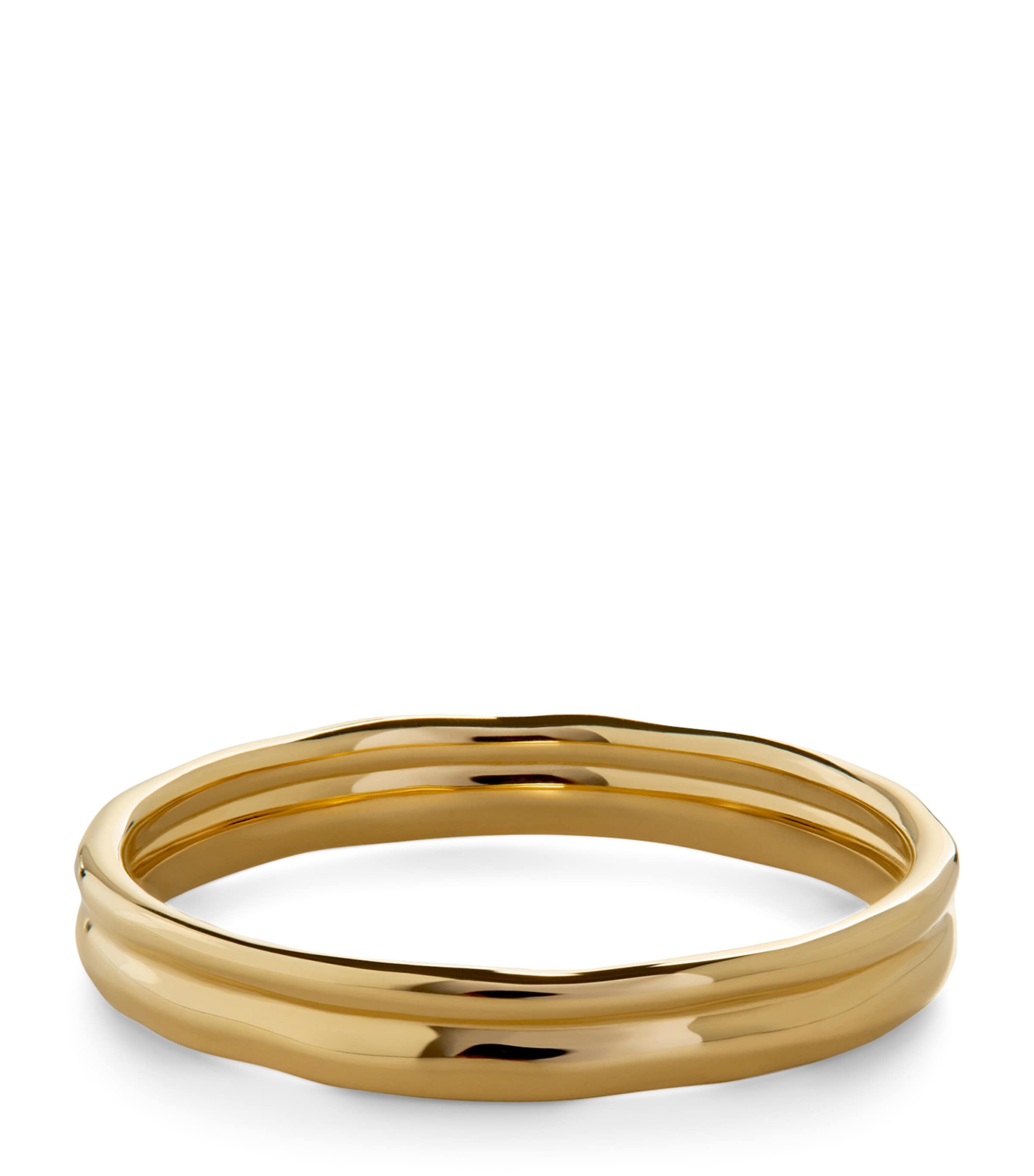 Monica Vinader Gold Vermeil Siren Muse Stacked Ring In Gold