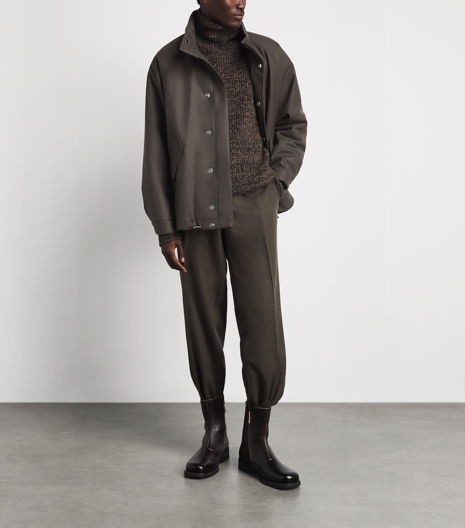 Mackintosh Mens Down Weathered Skye Jacket Dark Olive Image 2