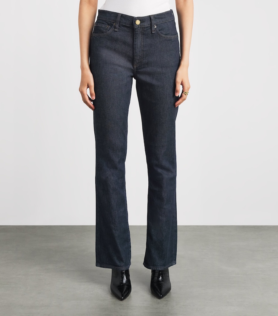 Rag & Bone Womens Peyton Mid-Rise Bootcut Jeans Darkrinse Image 4