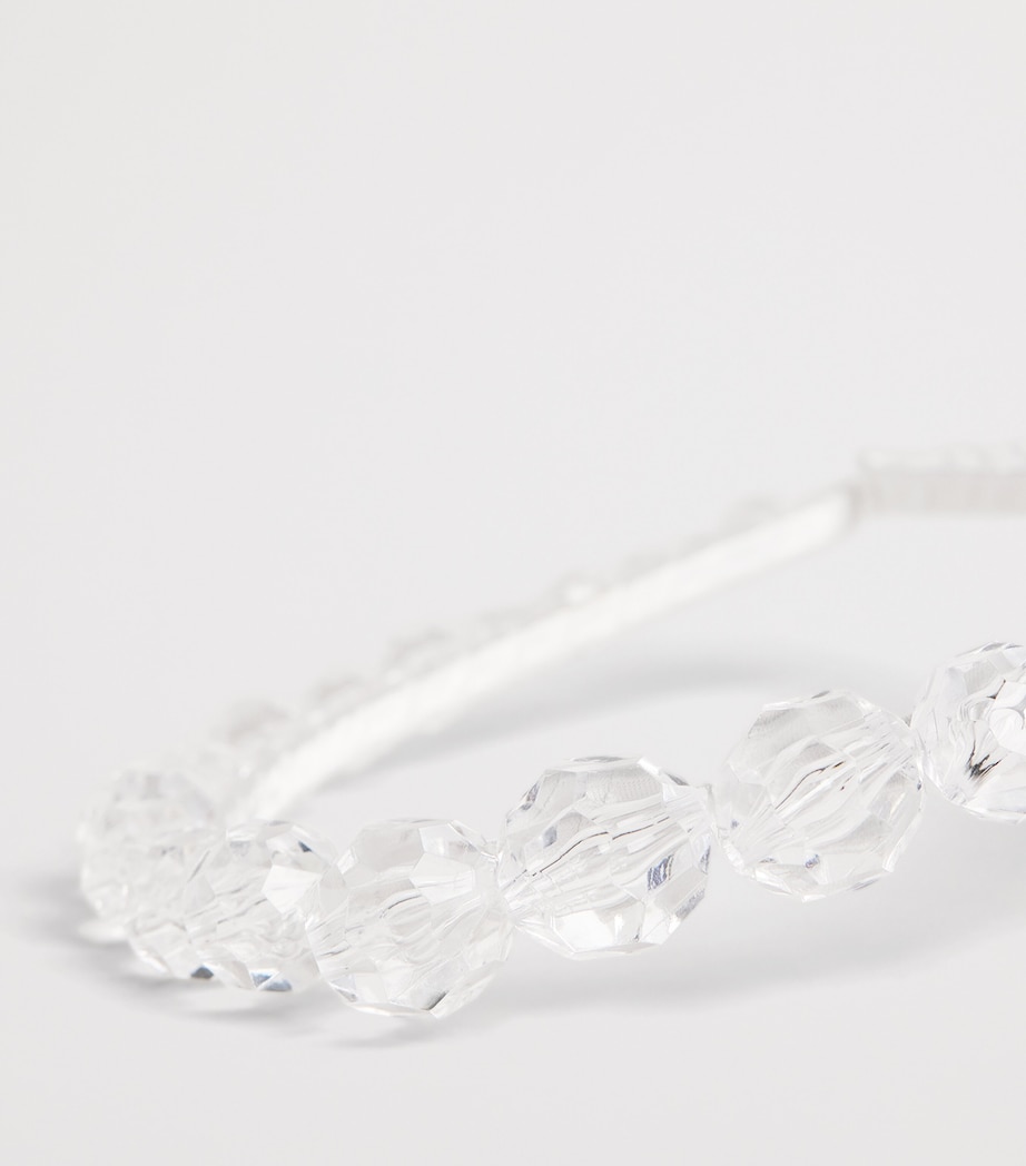 Monnalisa Crystal Headband Cream Image 3