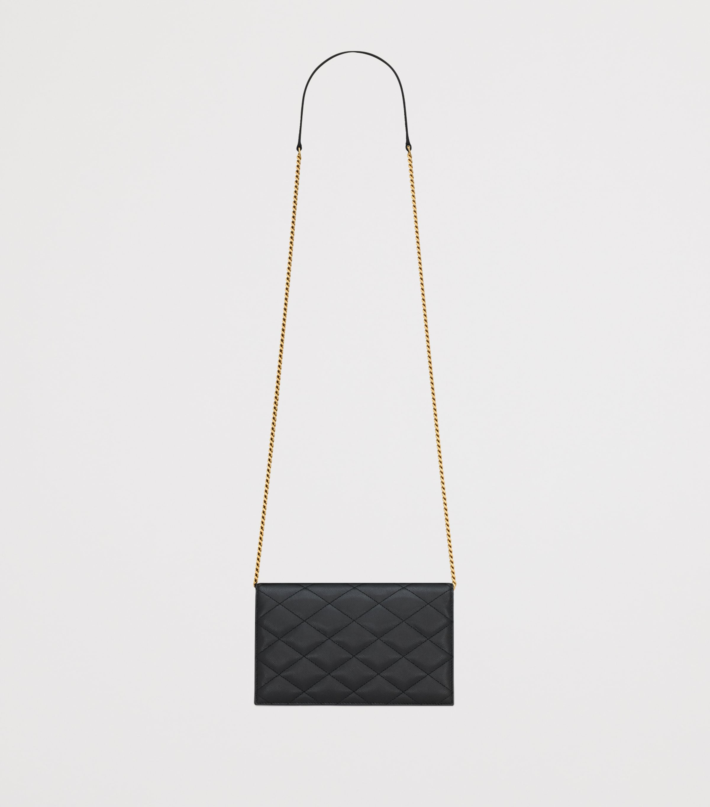 Saint Laurent Black Paris Envelope Chain Wallet | Harrods US