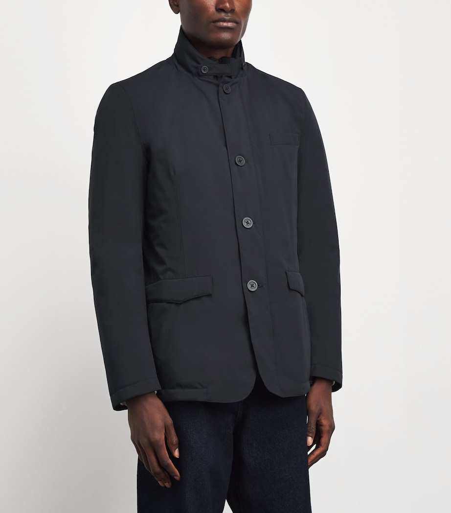 Herno Mens Down Hybrid Jacket Nero Image 4