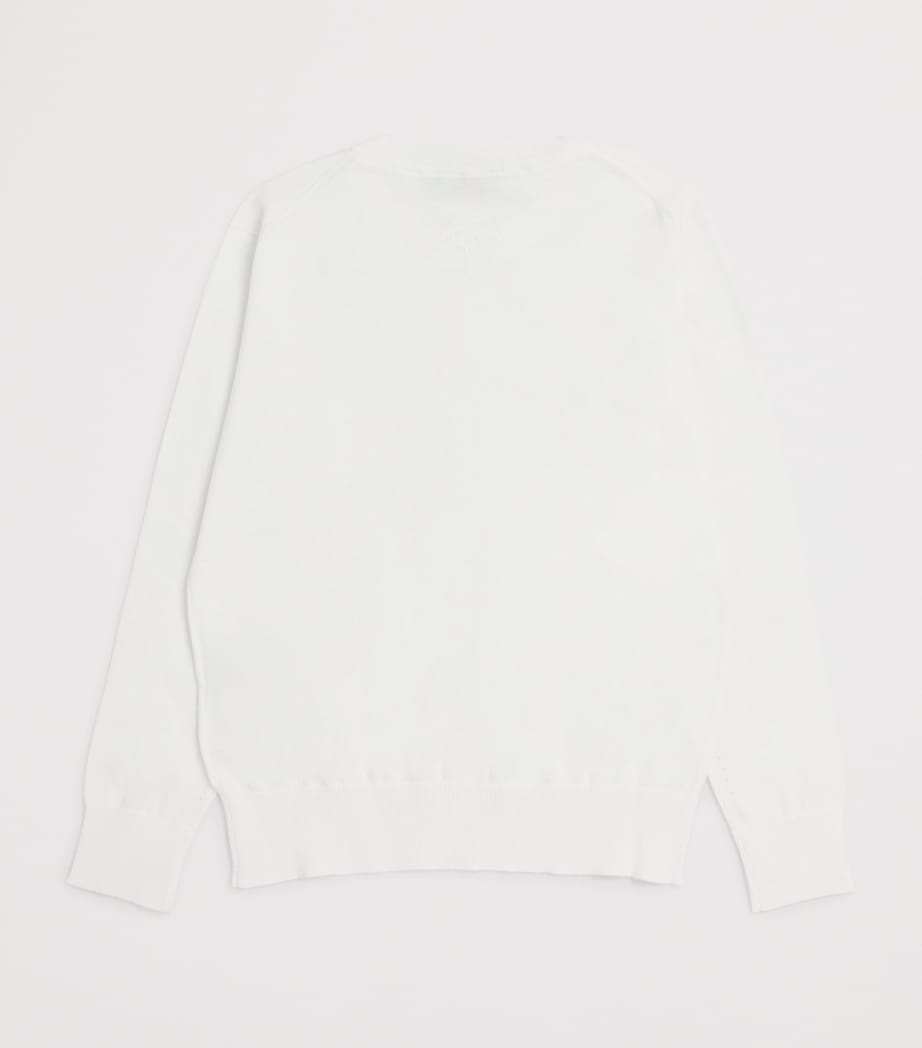 Stefano Ricci Kids Cotton Long-Sleeve T-Shirt (4-16 Years) C. White Image 2