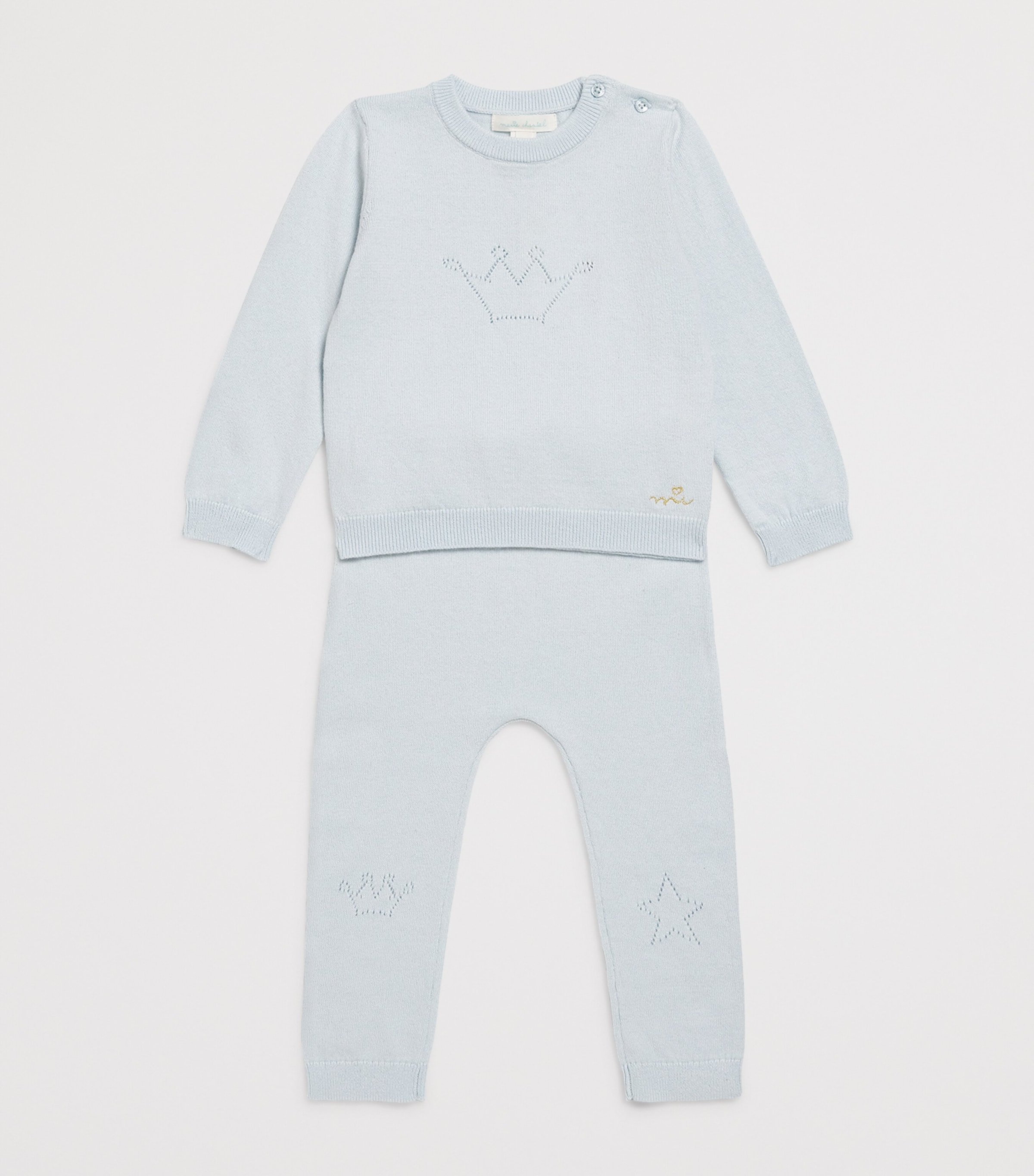 Crown Sweater and Sweatpants Set (18 Months) BLUE Image 3
