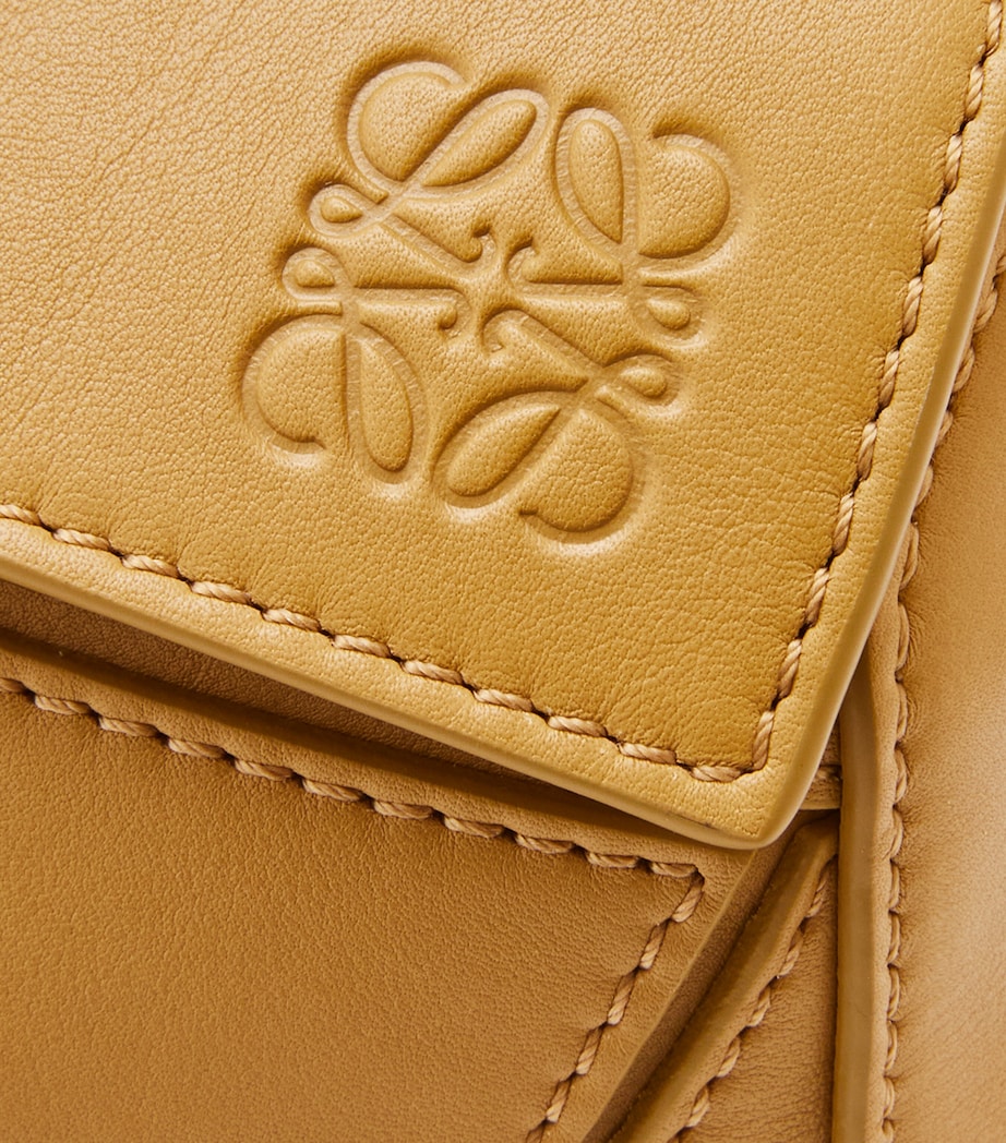 Small Leather Puzzle Top-Handle Bag SAHARA Image 10