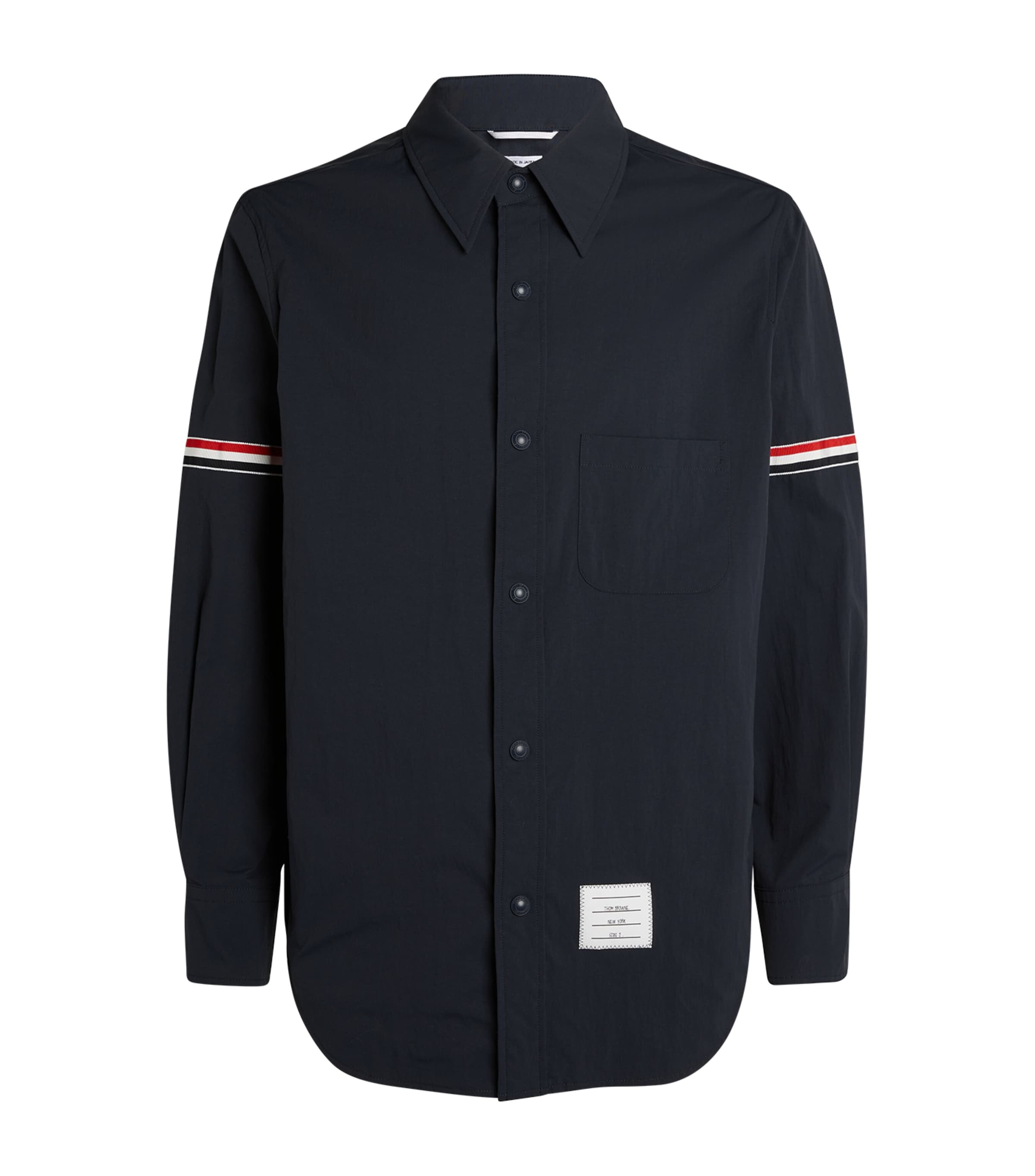 THOM BROWNE TRICOLOUR SHIRT JACKET