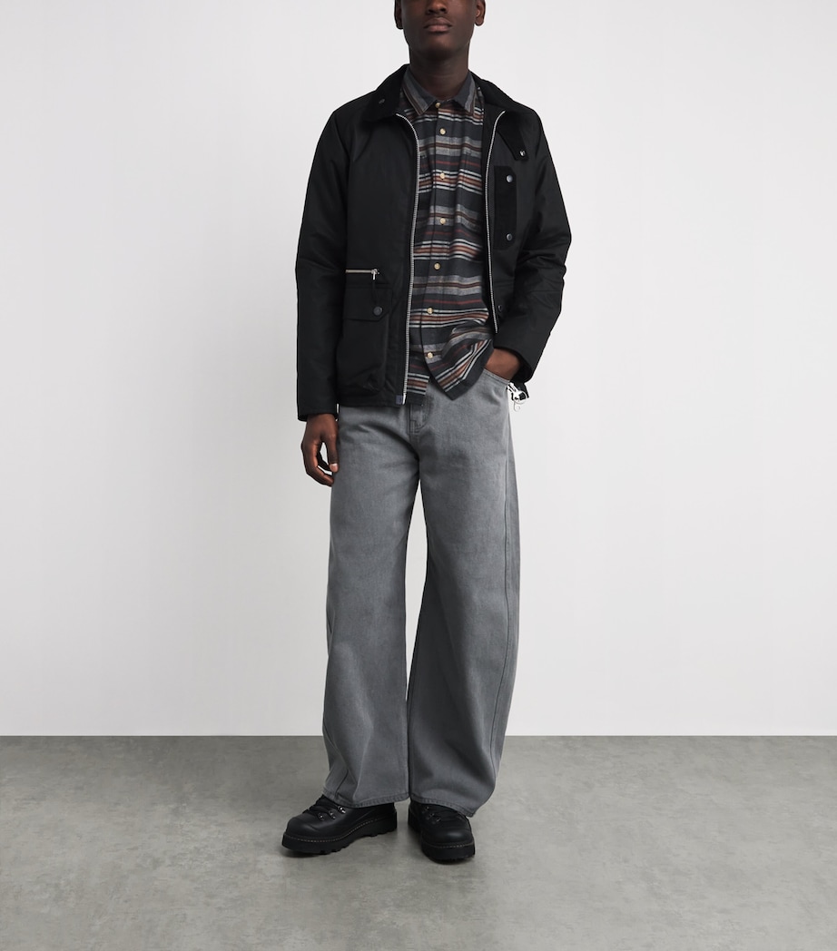 Cotton Stripe Bowscale Shirt CH51 CHARCOAL MARL Image 2