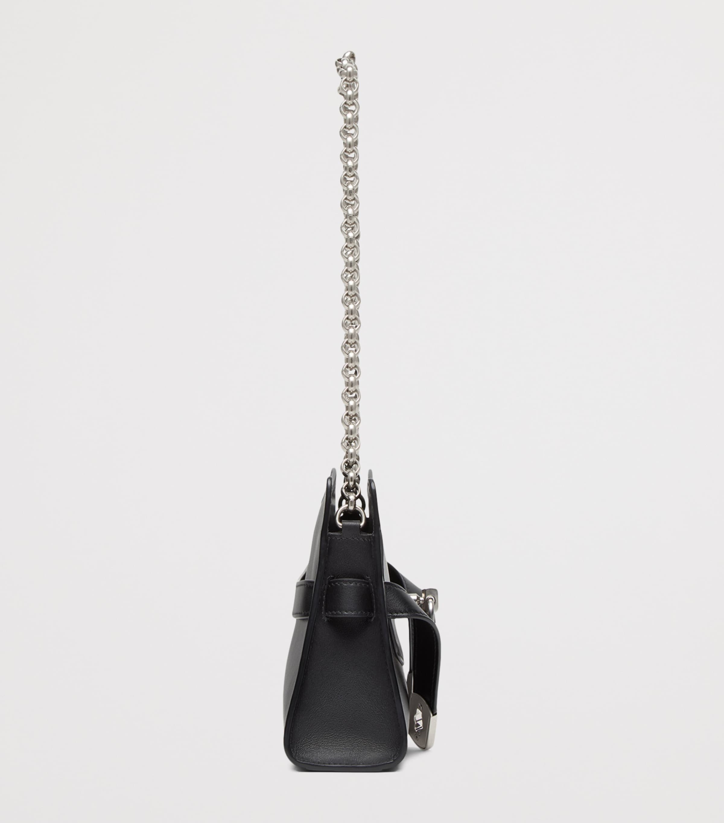 McQueen Mini Leather Locke Shoulder Bag Image 3