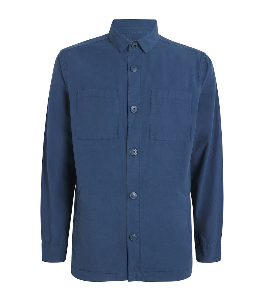 Cotton Ripstop Rickfell Overshirt DARK DENIM Image 1