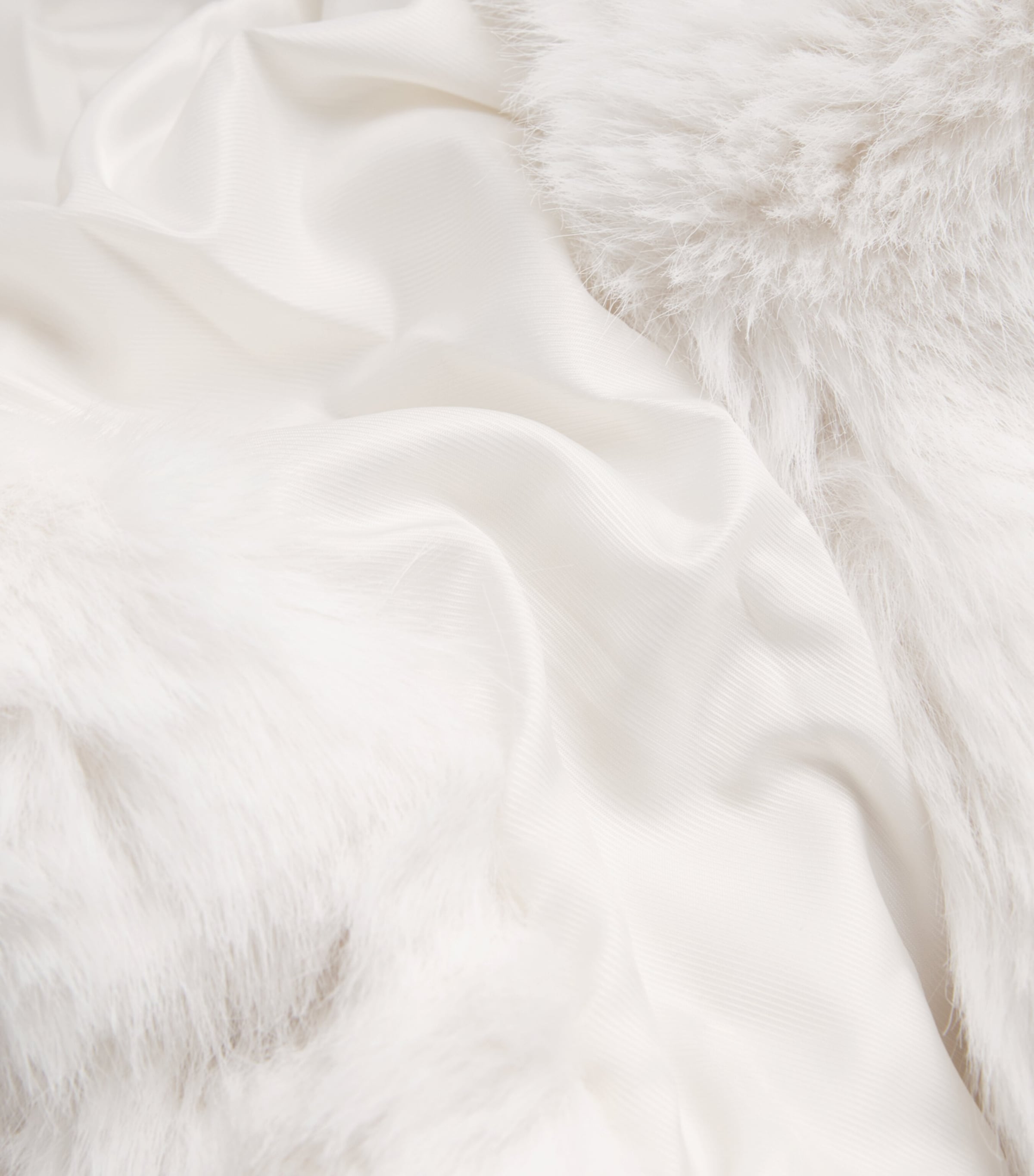 Faux Fur Jacket IVORY Image 5