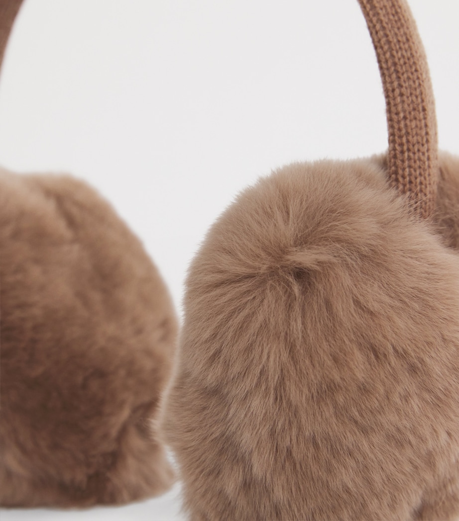 Rabbit Fur Ear Muffs A2156MADELEINE Image 3