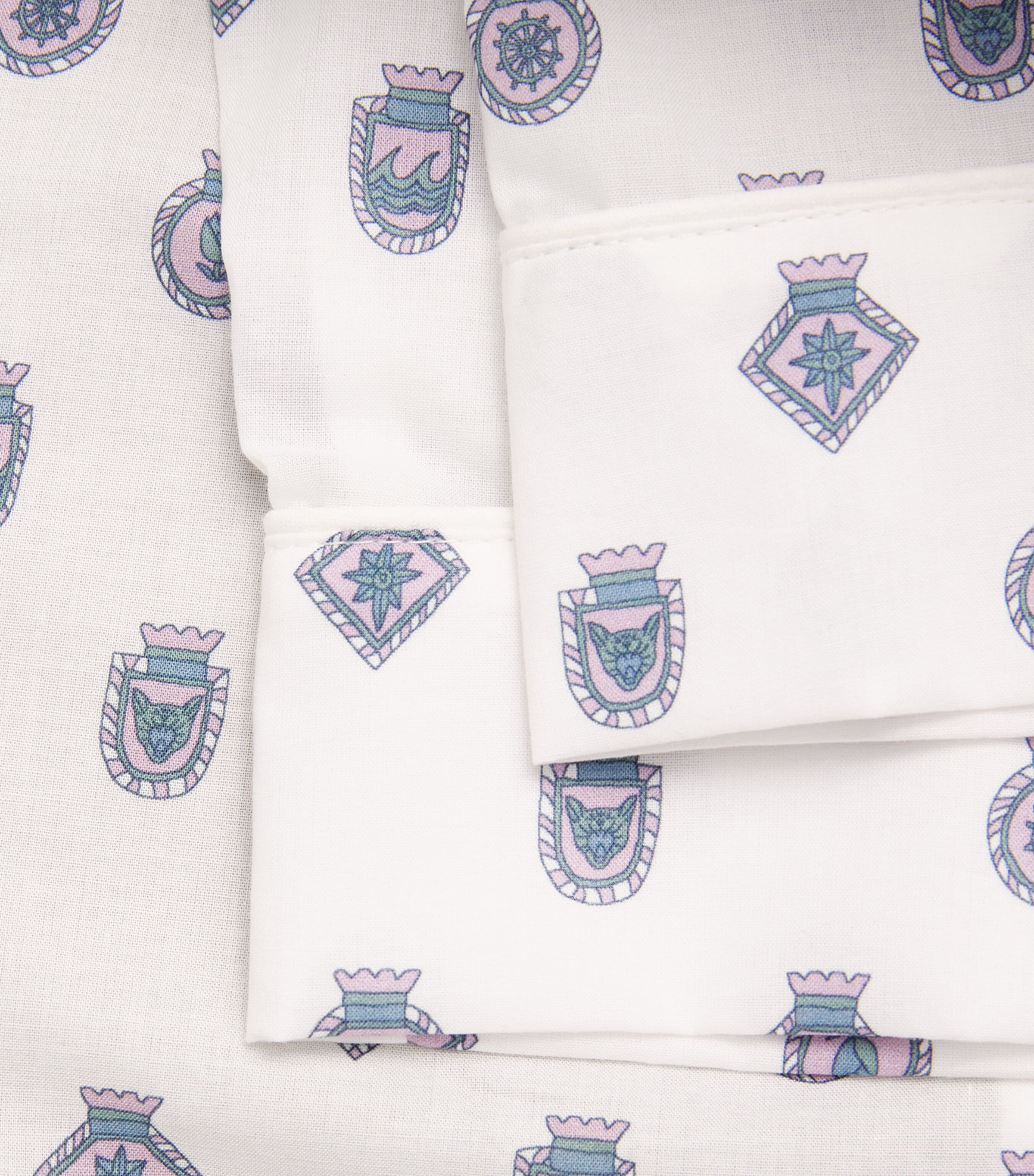 Cotton Printed Ledbury Pyjama Set 83 WHITE Image 5