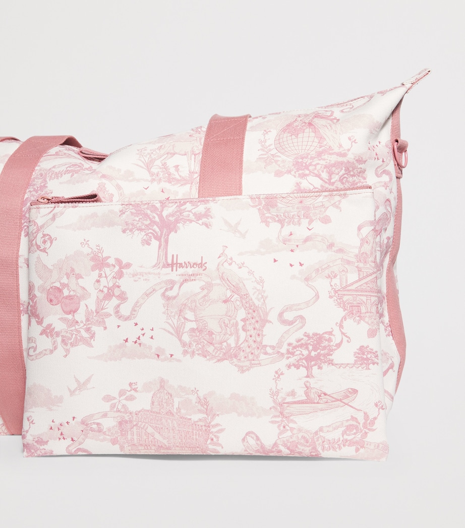Toile Overnight Packable Bag and Pouch Set PINK Image 3