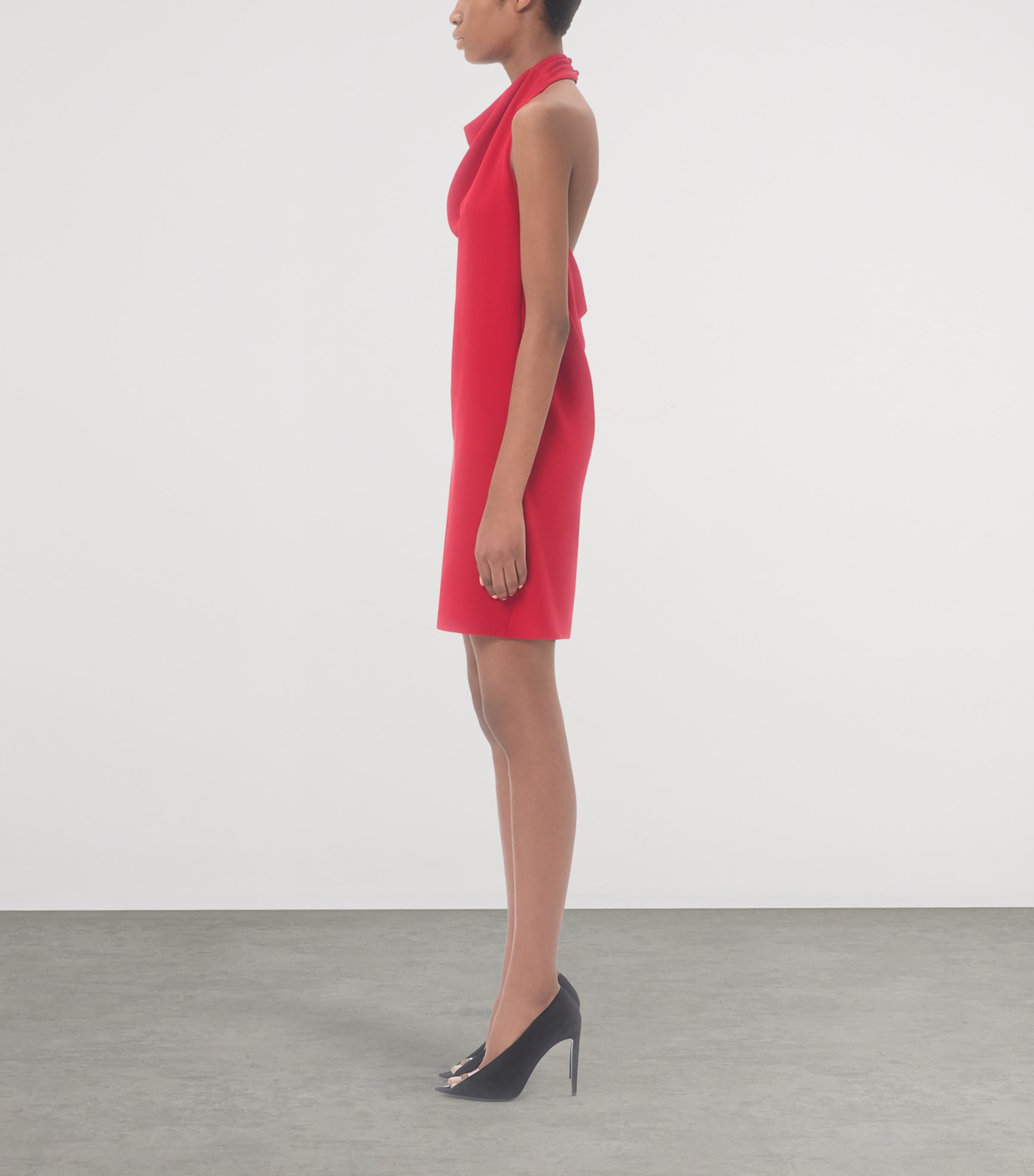 Valentino Womens Silk Halterneck Mini Dress Image 3