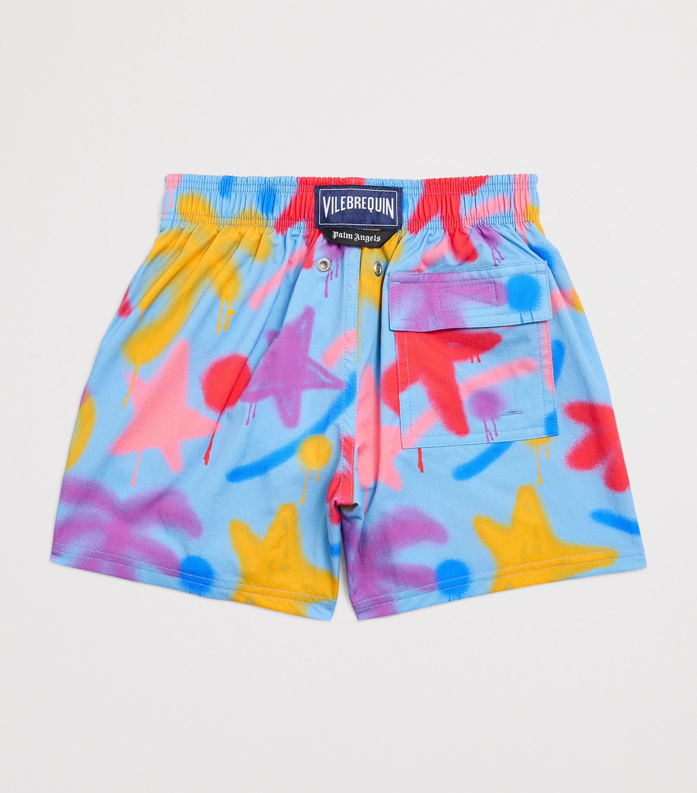 Palm Angels Kids x Vilebrequin Palms Spray Swim Shorts (4-12+ Years) Blue Multi Image 2