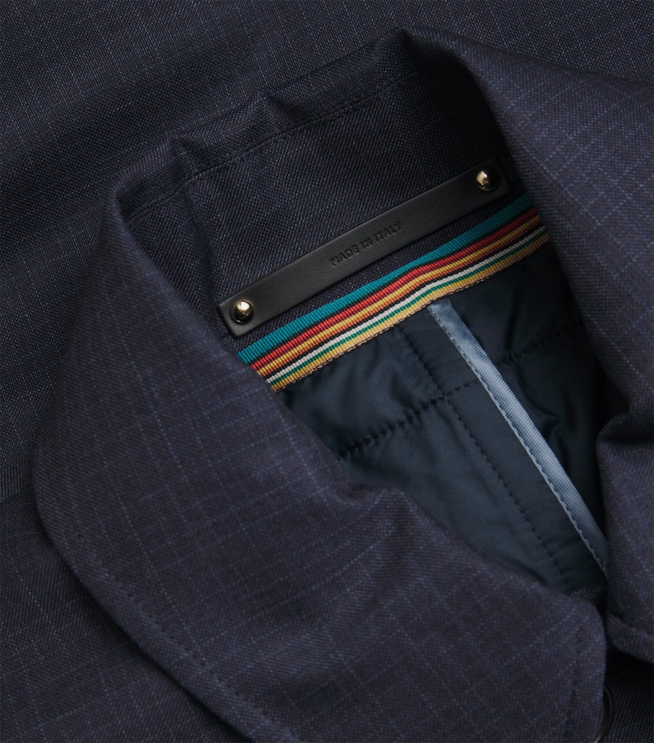 Wool Mac with Gilet 47_NAVY Image 5