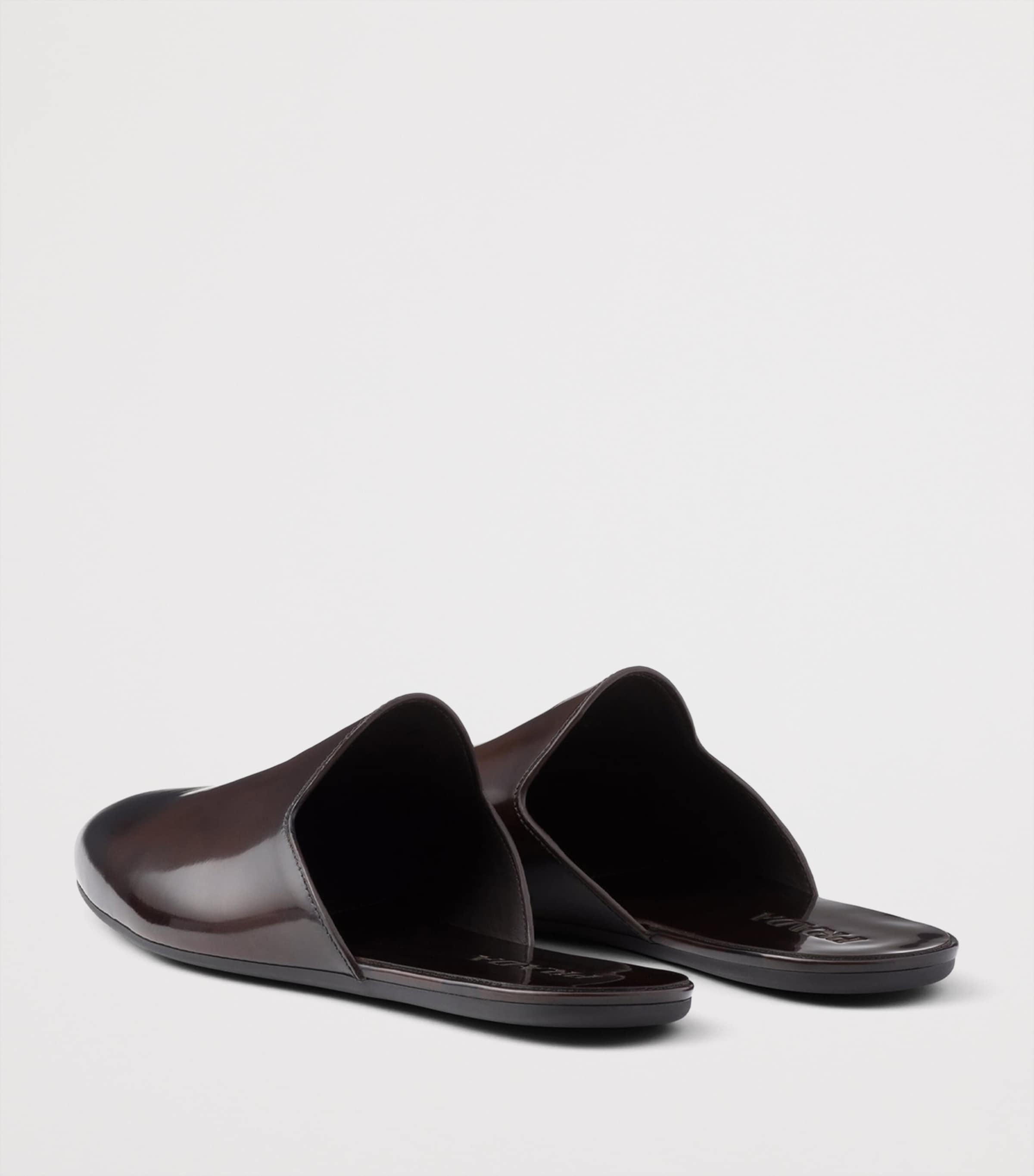 Prada Brushed Leather Mules Image 5