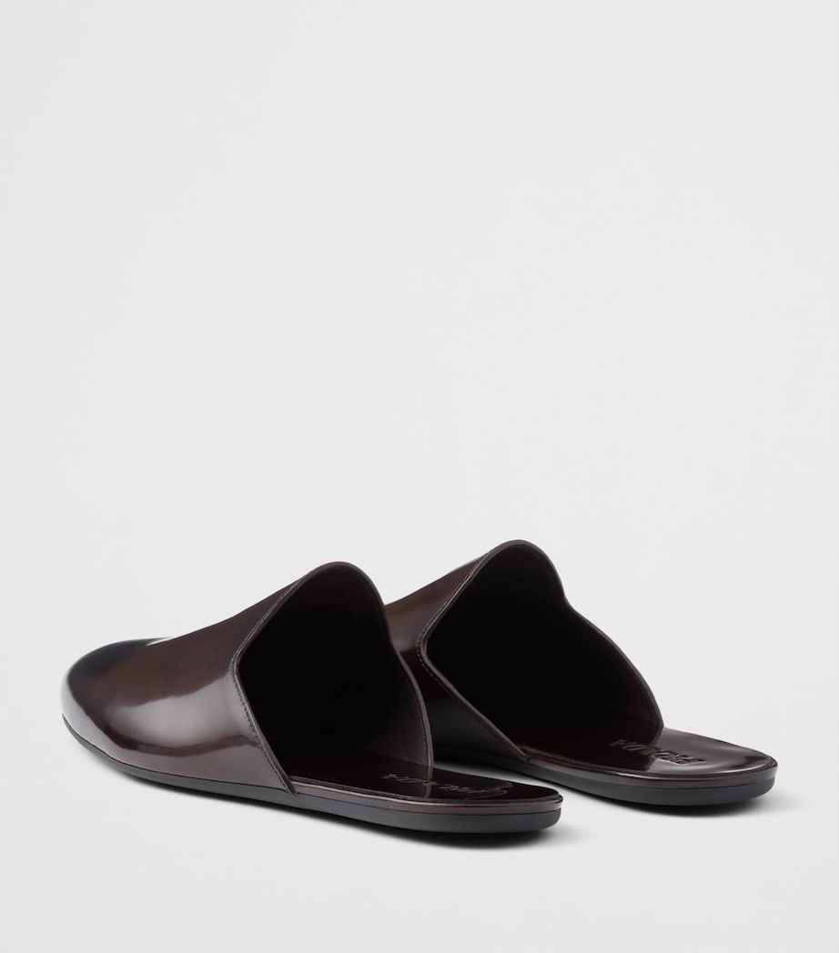 Prada Brushed Leather Mules Image 5