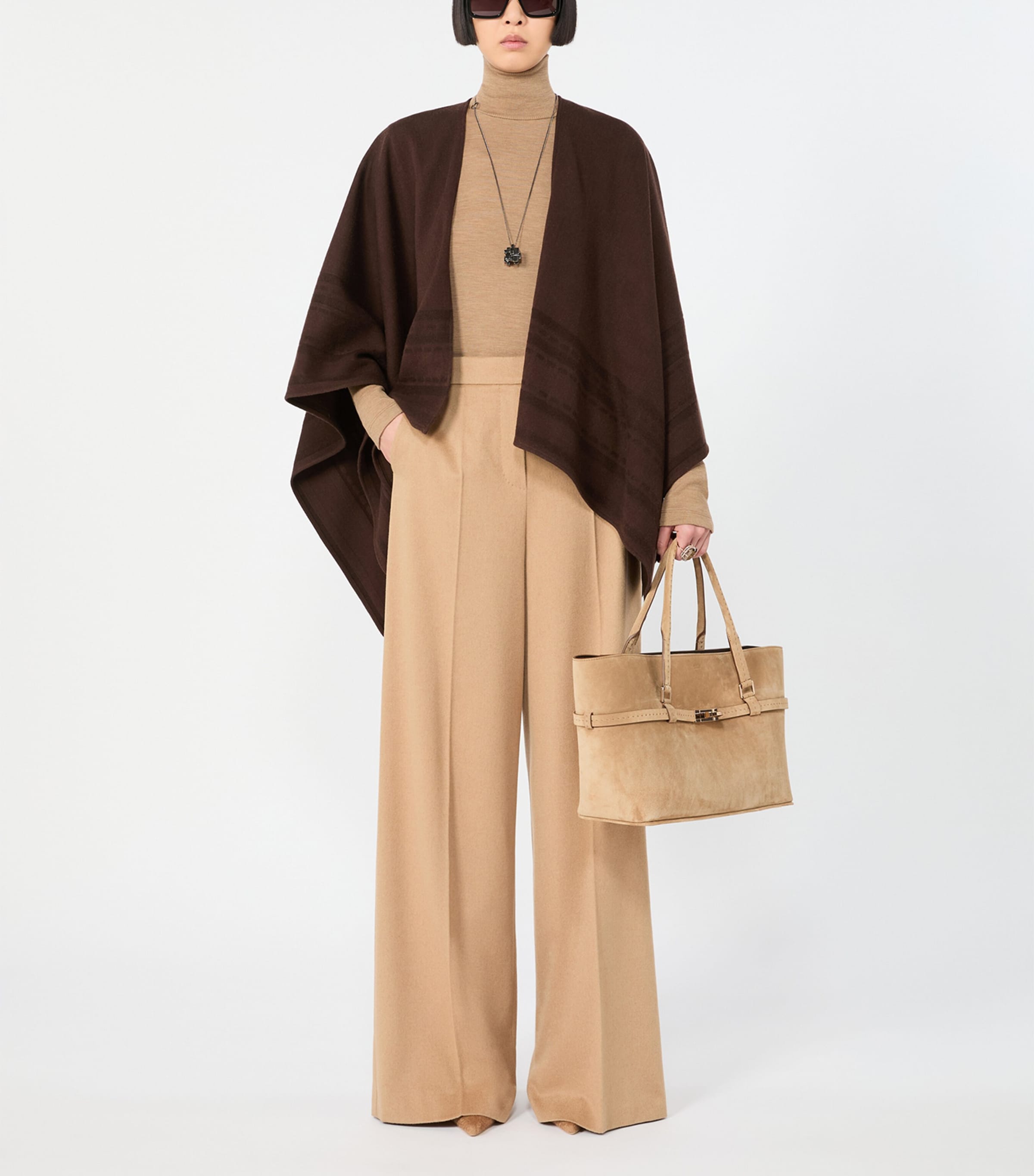 Max Mara Suede Tote Bag Beige Image 2