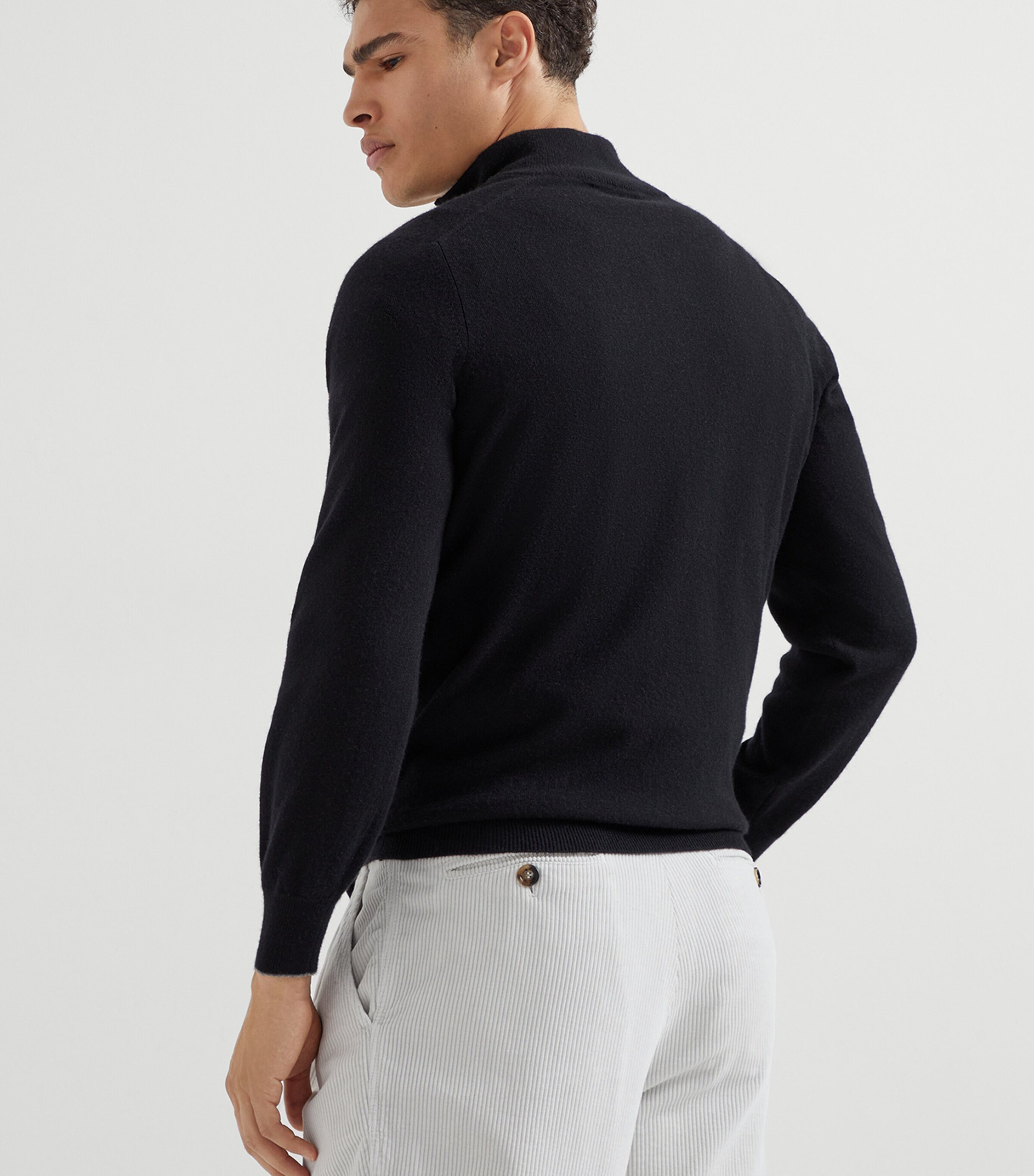 Cashmere Quarter-Zip Sweater CH101 Image 3