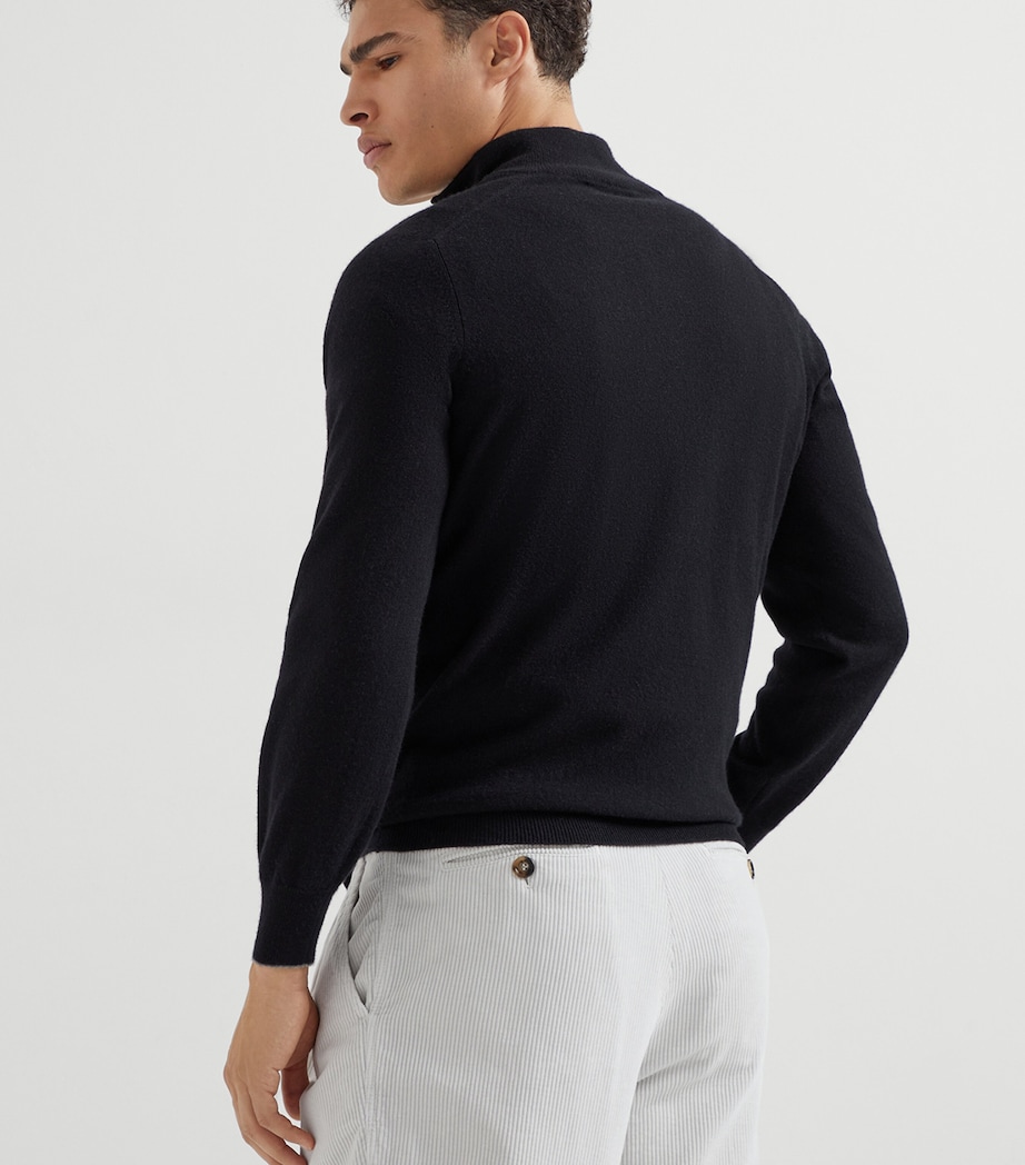 Cashmere Quarter-Zip Sweater CH101 Image 3