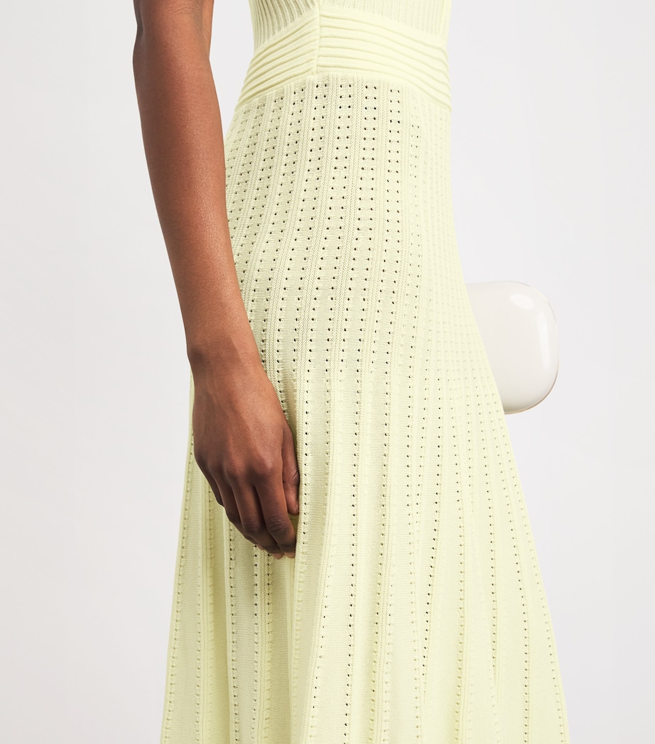 Edeline Lee Womens Knitted Sleeveless Maxi Dress Lem/lemon Image 5