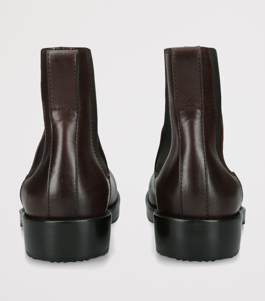 Leather Chelsea Boots DARK BROWN Image 2