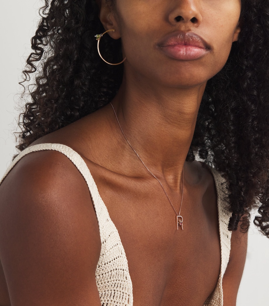 Mixed Gold, Diamond and Peridot Queen Bee Single Earring MIXED GOLD Image 5