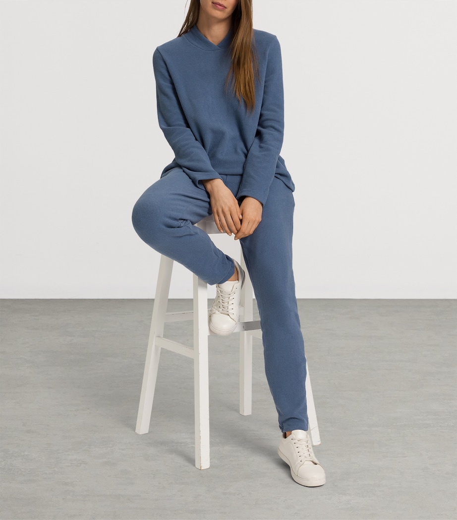 Organic Cotton-Blend Easy Wear Trousers DELICATE BLUE Image 5