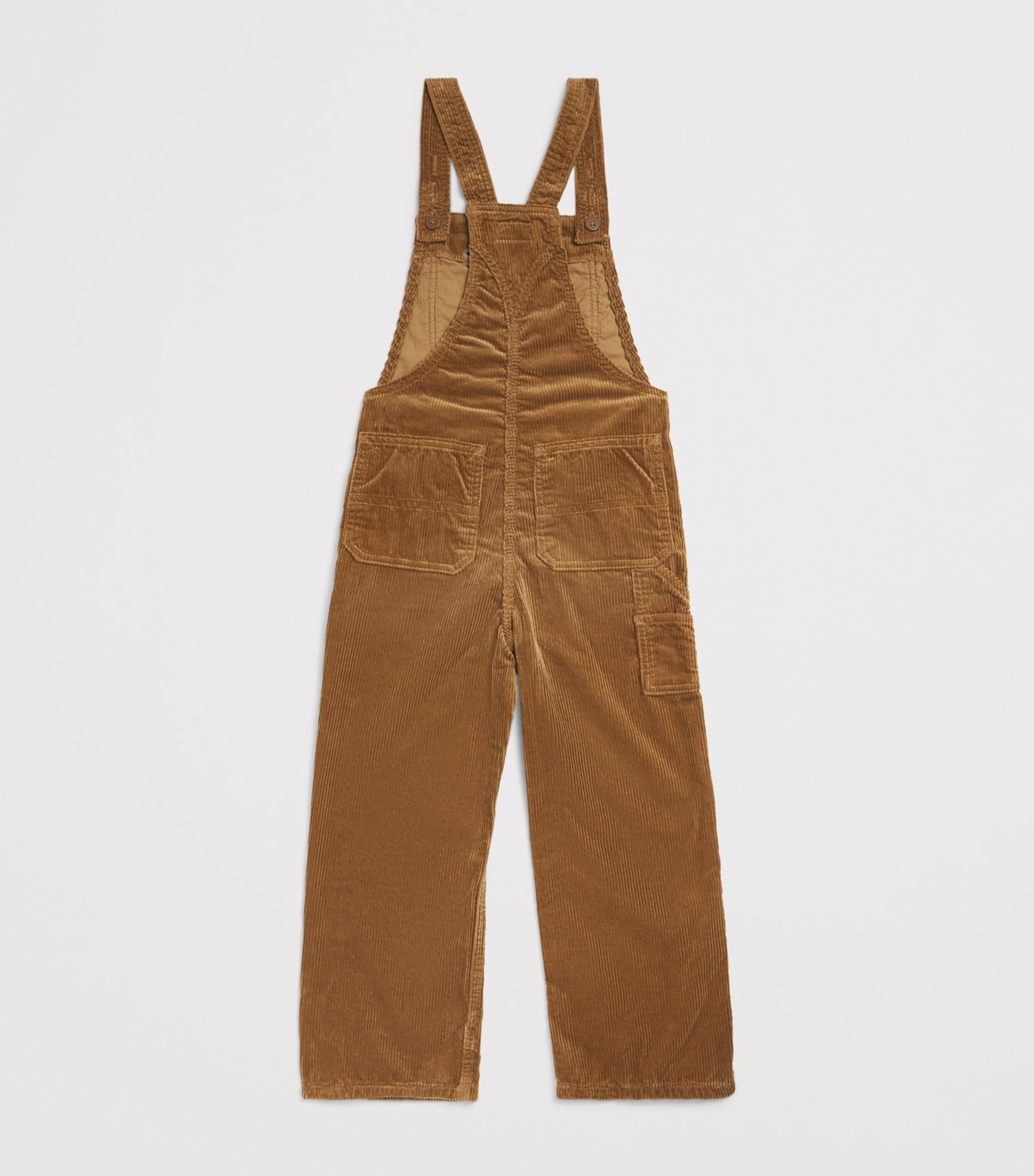Ralph Lauren Kids Cotton Corduroy Dungarees (2-7 Years) Khaki Image 2