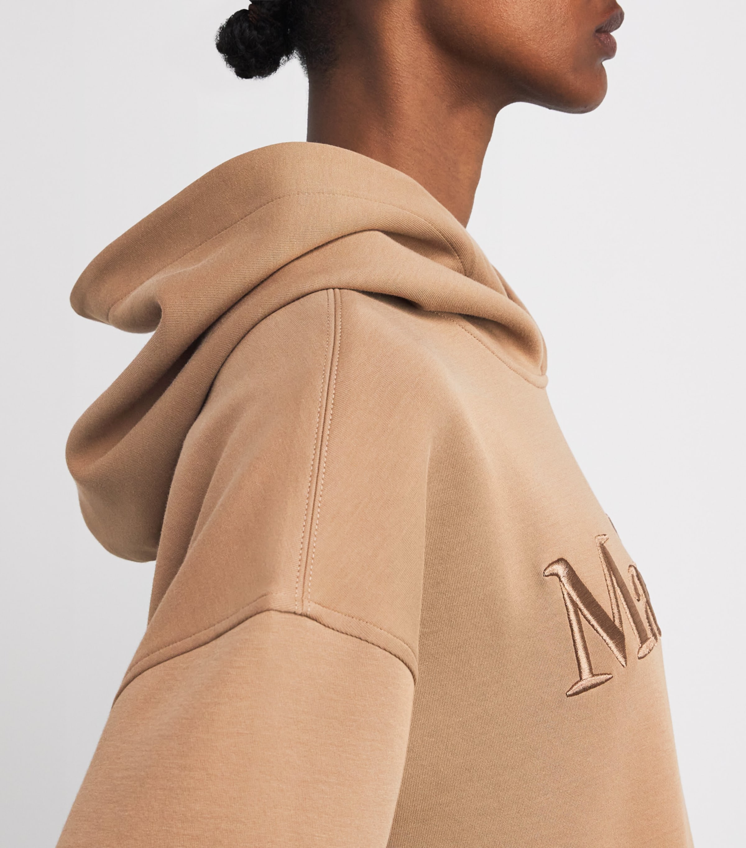 Cotton-Blend Logo Hoodie CAMEL Image 6