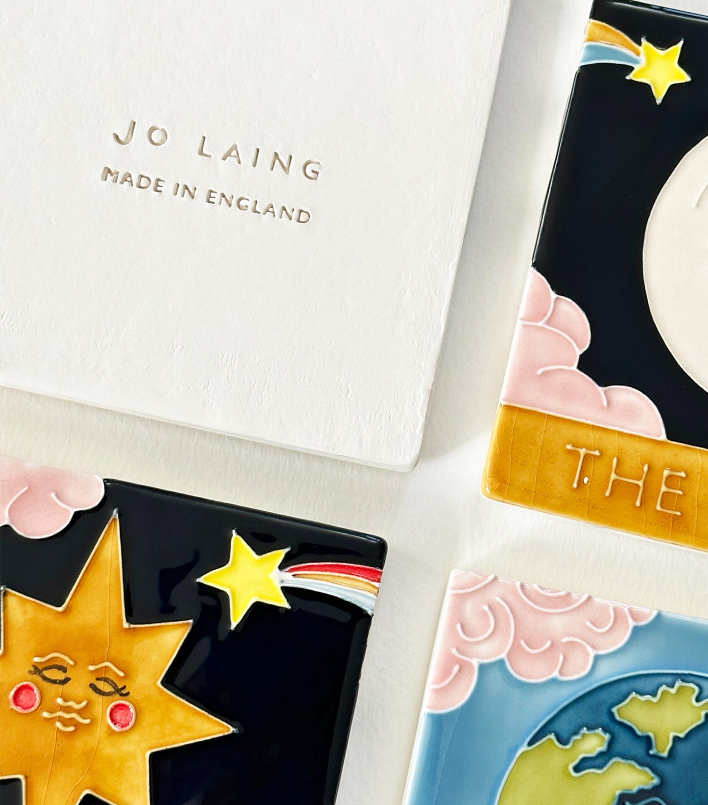 Set of 4 Tarot Coasters MULTI Image 2