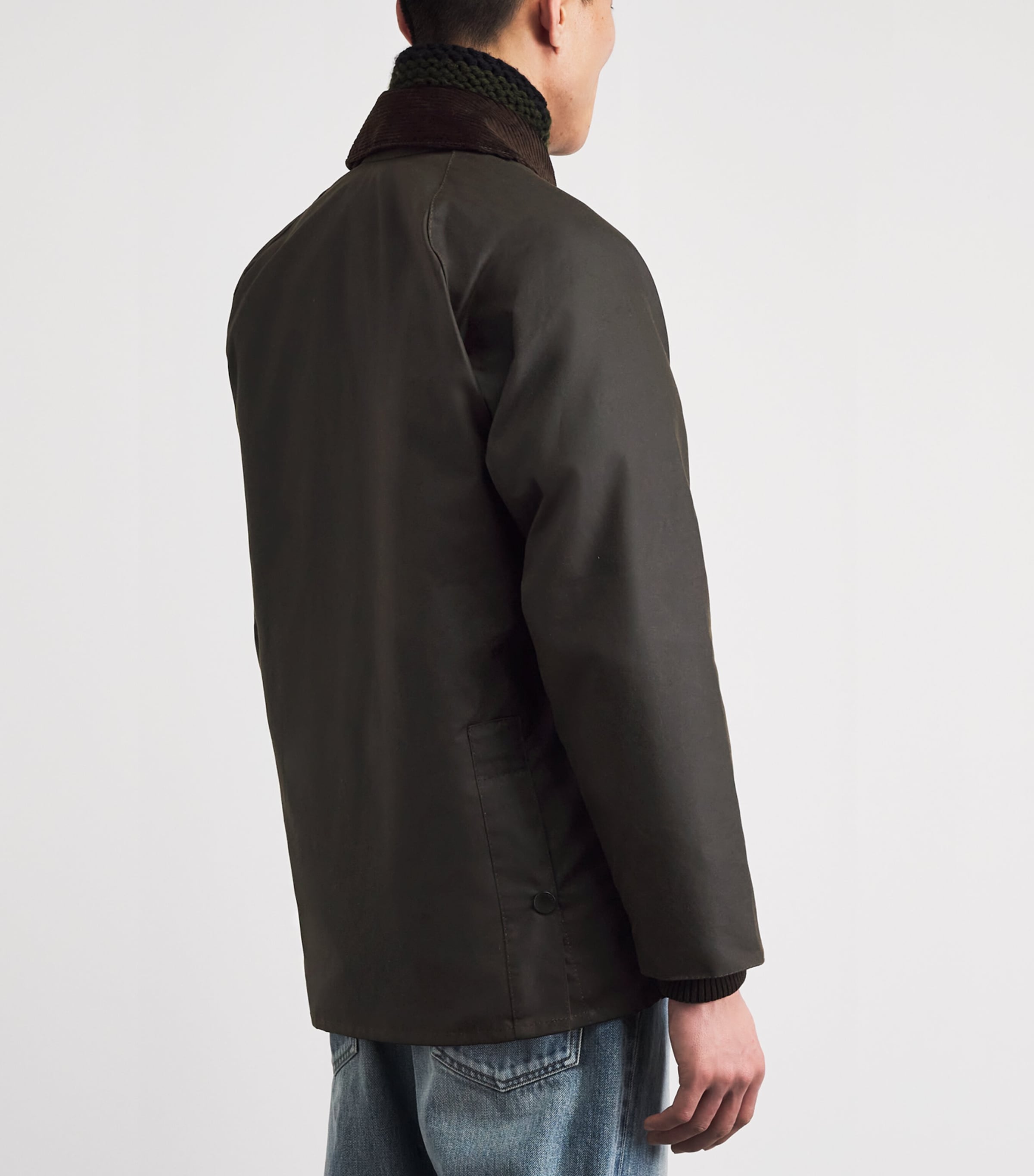 Waxed Bedale Jacket OLIVE Image 5