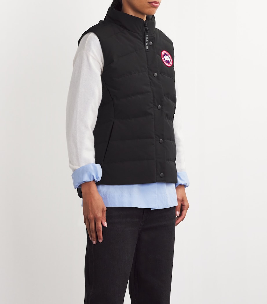 Down-Filled Padded Freestyle Gilet 61 BLACK Image 6