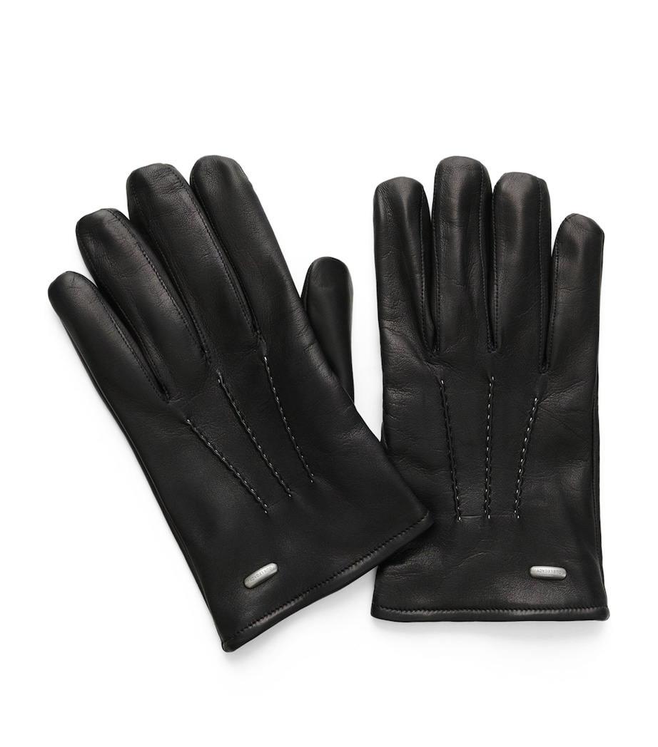 Lamb Leather His Gloves BLACK LEATHER Image 1