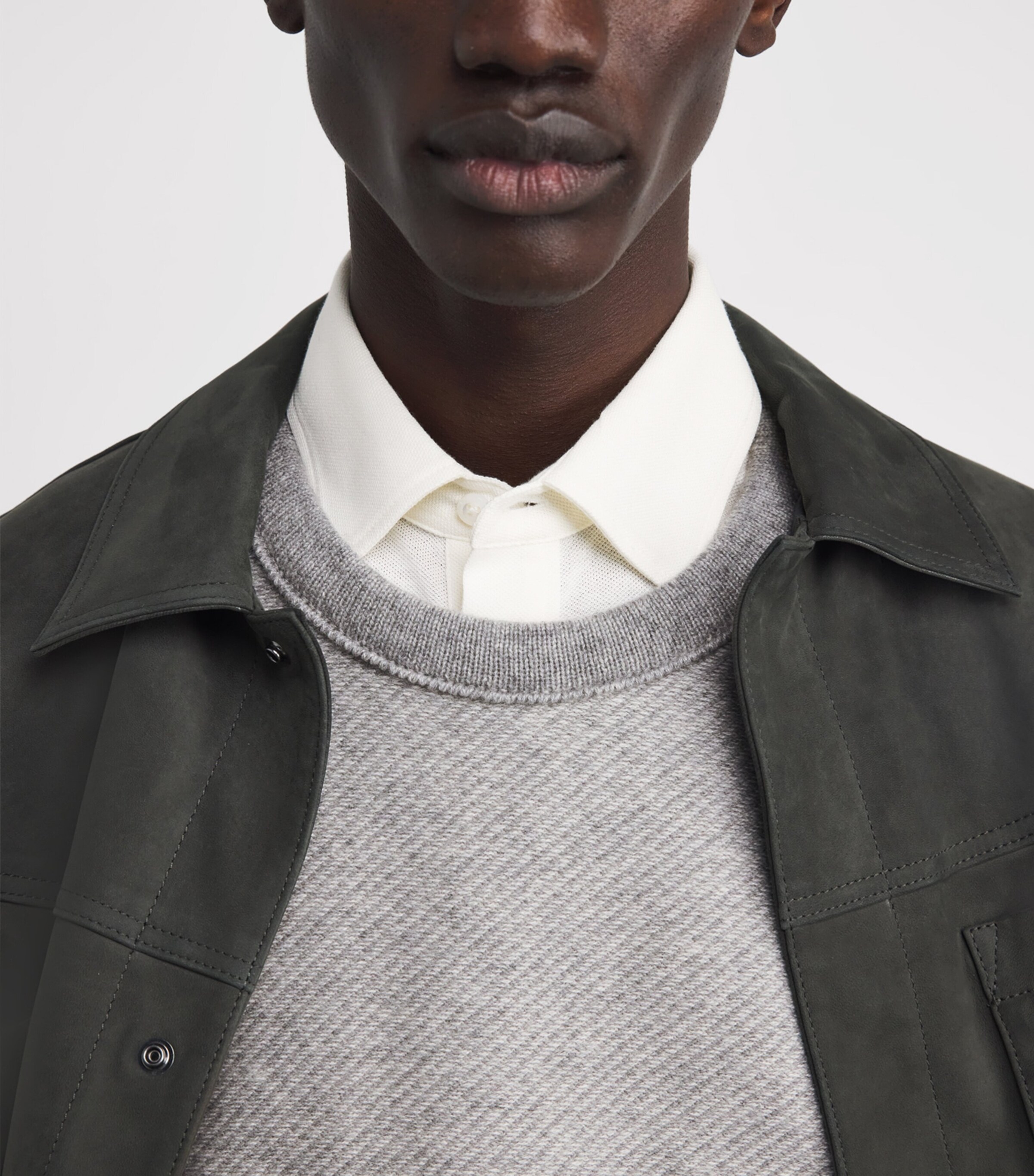 Cashmere Tweel Lidell Sweater Q25942 STORM GREY Image 6