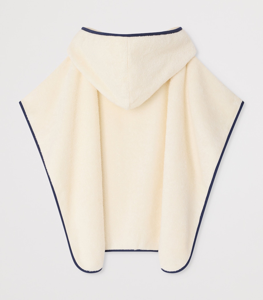 Cotton Logo Towel Poncho (4-8 Years) UPB ECRU Image 2
