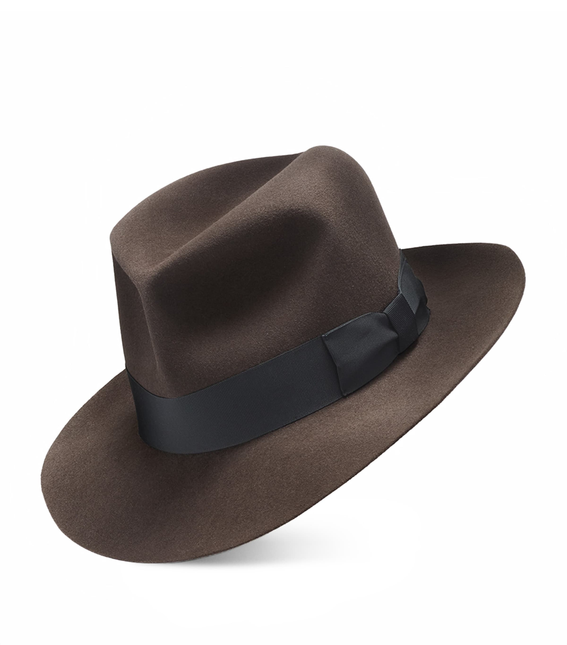 Swaine Rabbit Felt Fedora In Brown