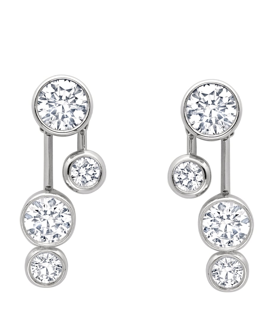 Platinum and Diamond Raindance Detachable Drop Earrings PLATINUM Image 1