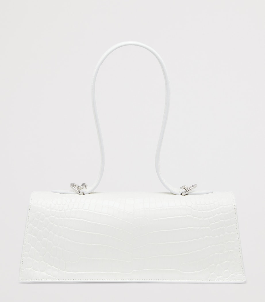 McQueen Croc-Effect Jewelled Top-Handle Bag Image 2